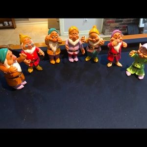 Vintage Disney Seven Dwarfs pose-able figures